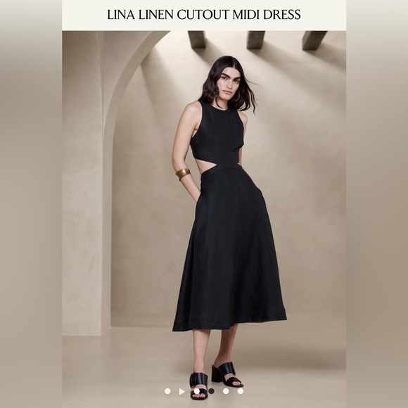 Banana Republic Dresses & Skirts - Black Size 2 Cut Out Banana Republic Dress